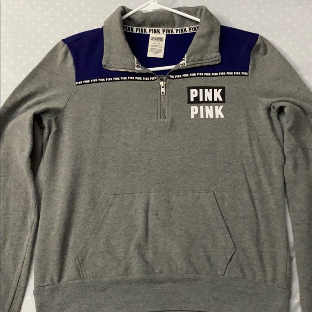 Pink quarter zip
